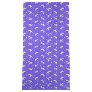 purple patterned bath towels