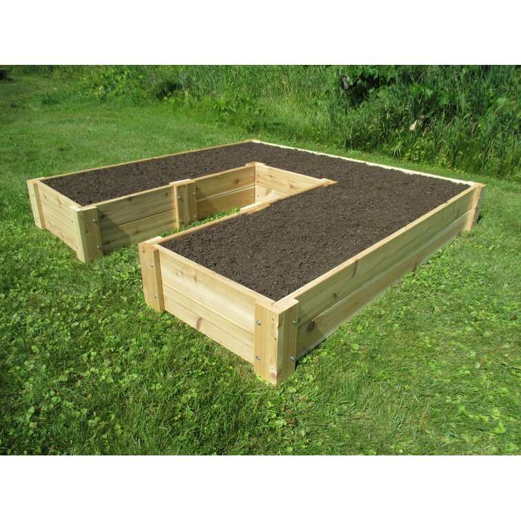Loon Peak Craven  Ft X  Ft Wood Raised Garden Bed Reviews Wayfair - What Wood To Use For Raised Garden Bed