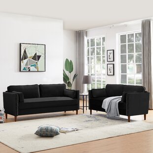 Miri 2 Piece Velvet Living Room Set by Everly Quinn