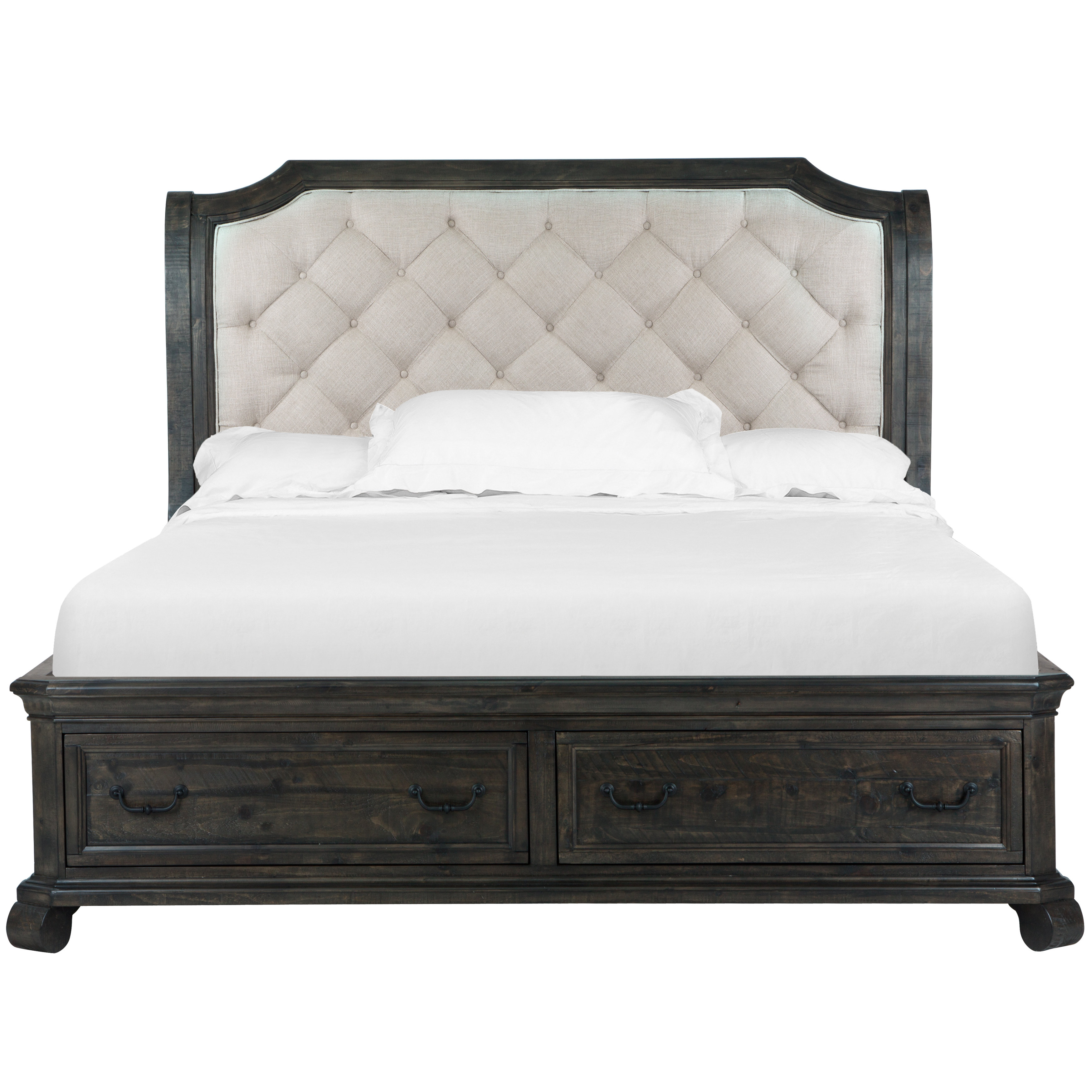 Greyleigh Amoret Upholstered Storage Sleigh Bed Wayfair