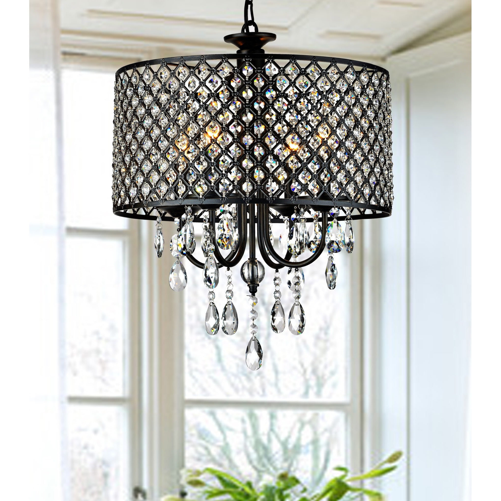 House Of Hampton Mckamey Round 4 Light Crystal Chandelier Reviews House Of Hampton Mckamey Round 4 Light Crystal Chandelier Reviews Wayfair