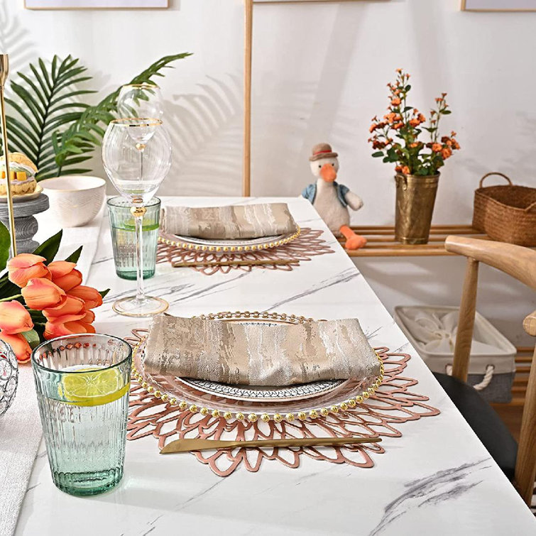 Leshangtechnology Vinyl Placemats Table Place Mats For Home Kitchen Party Wedding Dining Table Decoration Wayfair