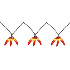 36-Light Chili Pepper Cluster String Lights