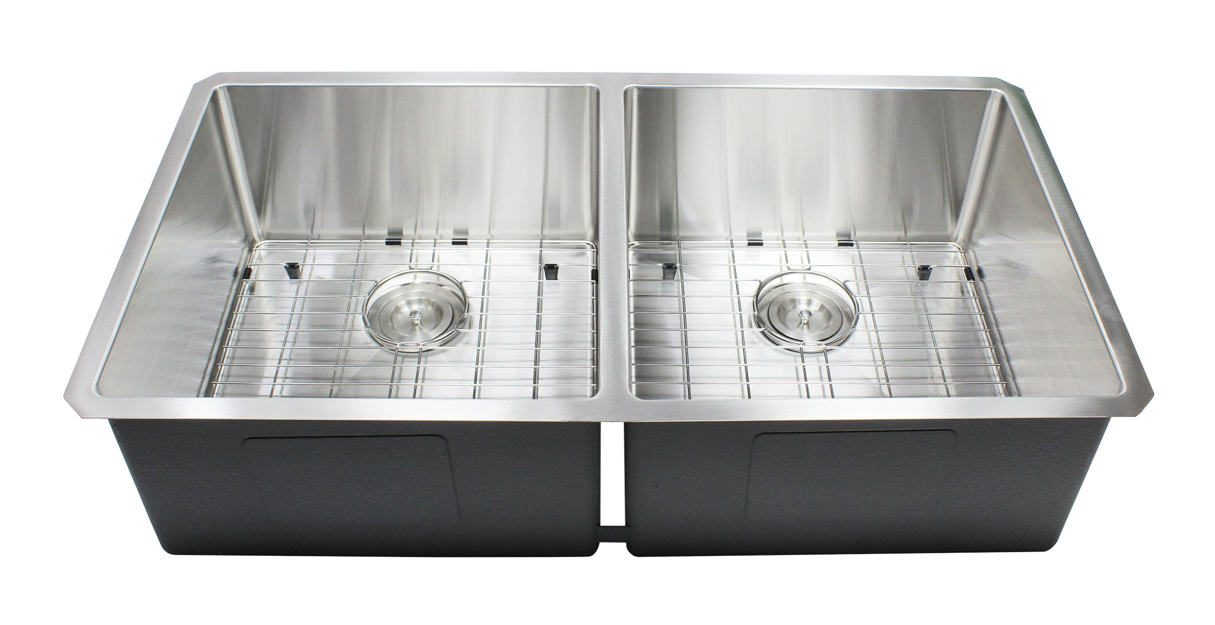 eModern Decor CozyBlock Premium Stainless Steel 37" L x 20" W Double