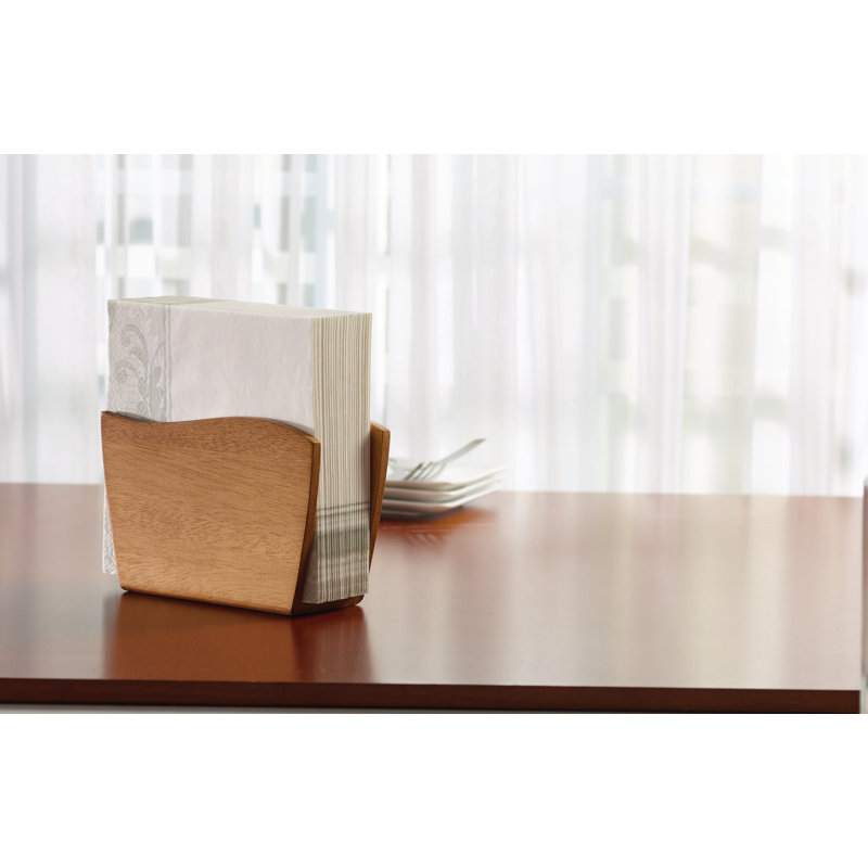 Kamenstein Acacia Wood Vertical Napkin Holder Reviews Wayfair