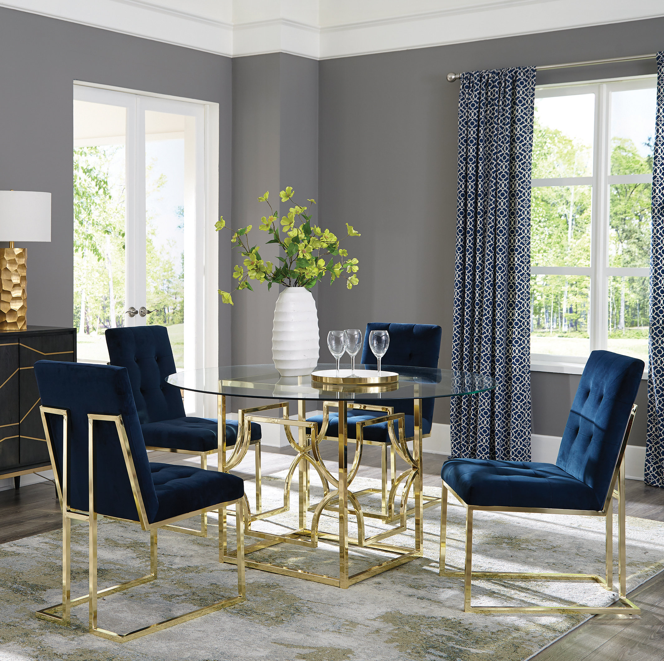 Everly Quinn Catarina 5 Piece Dining Set Wayfair