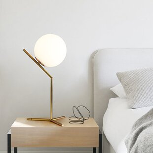 glass ball bedside lamp