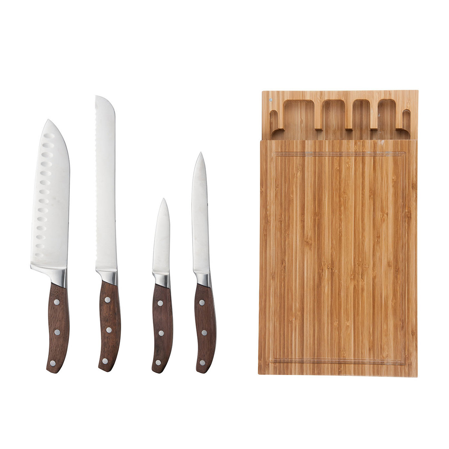 Hamilton Beach 4 Piece Knife Set With Storage Wayfair