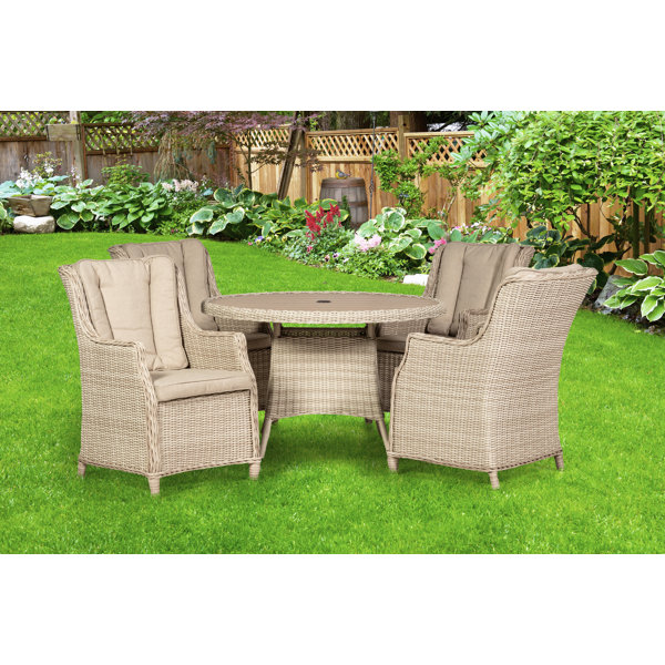 Garten Living 4-Sitzer Gartengarnitur Swindon mit Polster ...
