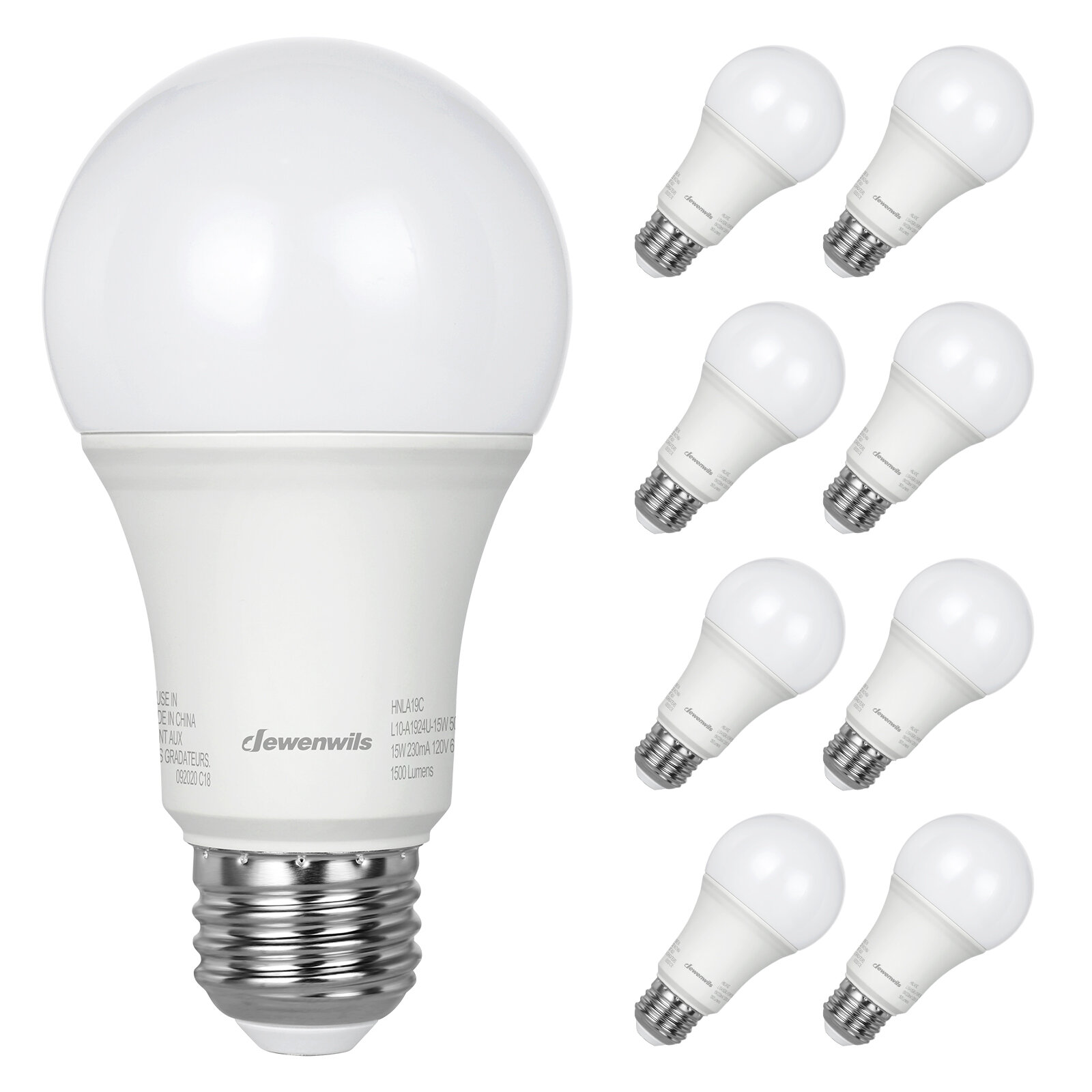 LE 100W Equivalent LED Light Bulbs 15W 1500 Lumens 5000K Daylight White Non-Dim 