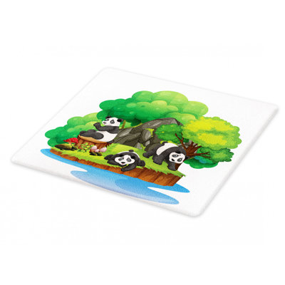 East Urban Home Glass Panda Cutting Board East Urban Home
