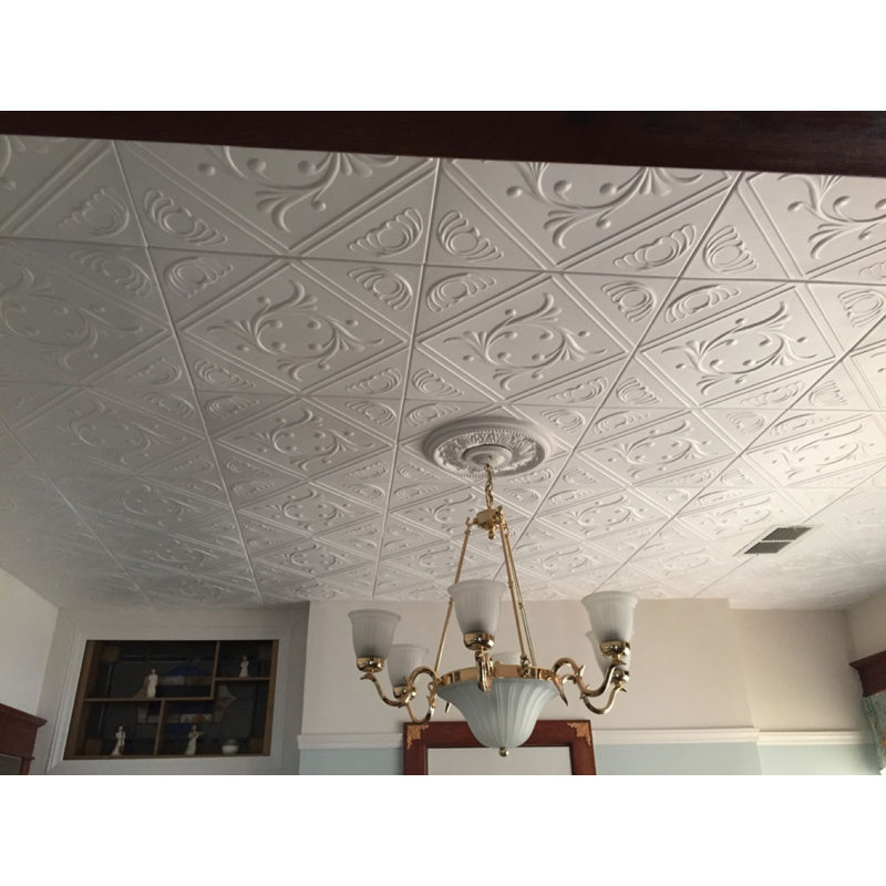 A La Maison Ceilings Diamond Wreath 1 6 Ft X 1 6 Ft Glue Up