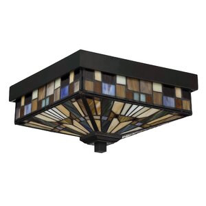 Bush 2-Light Outdoor Flush Mount