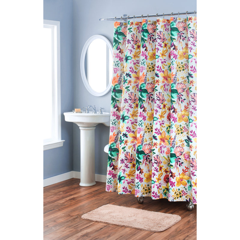 Nicole Miller Garden Party Cotton Single Shower Curtain Reviews