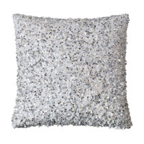silver sparkly pillows