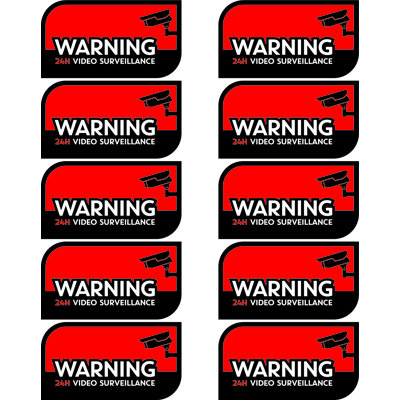 Warning Security Sticker Quality Clever