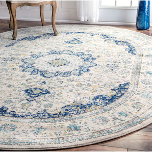 Blue Round Rugs You Ll Love Wayfair Hosking Doylestown Blue Area Rug