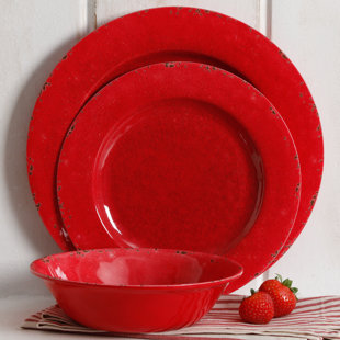 Melamine Red Dinnerware Sets You Ll Love Wayfair Quickview