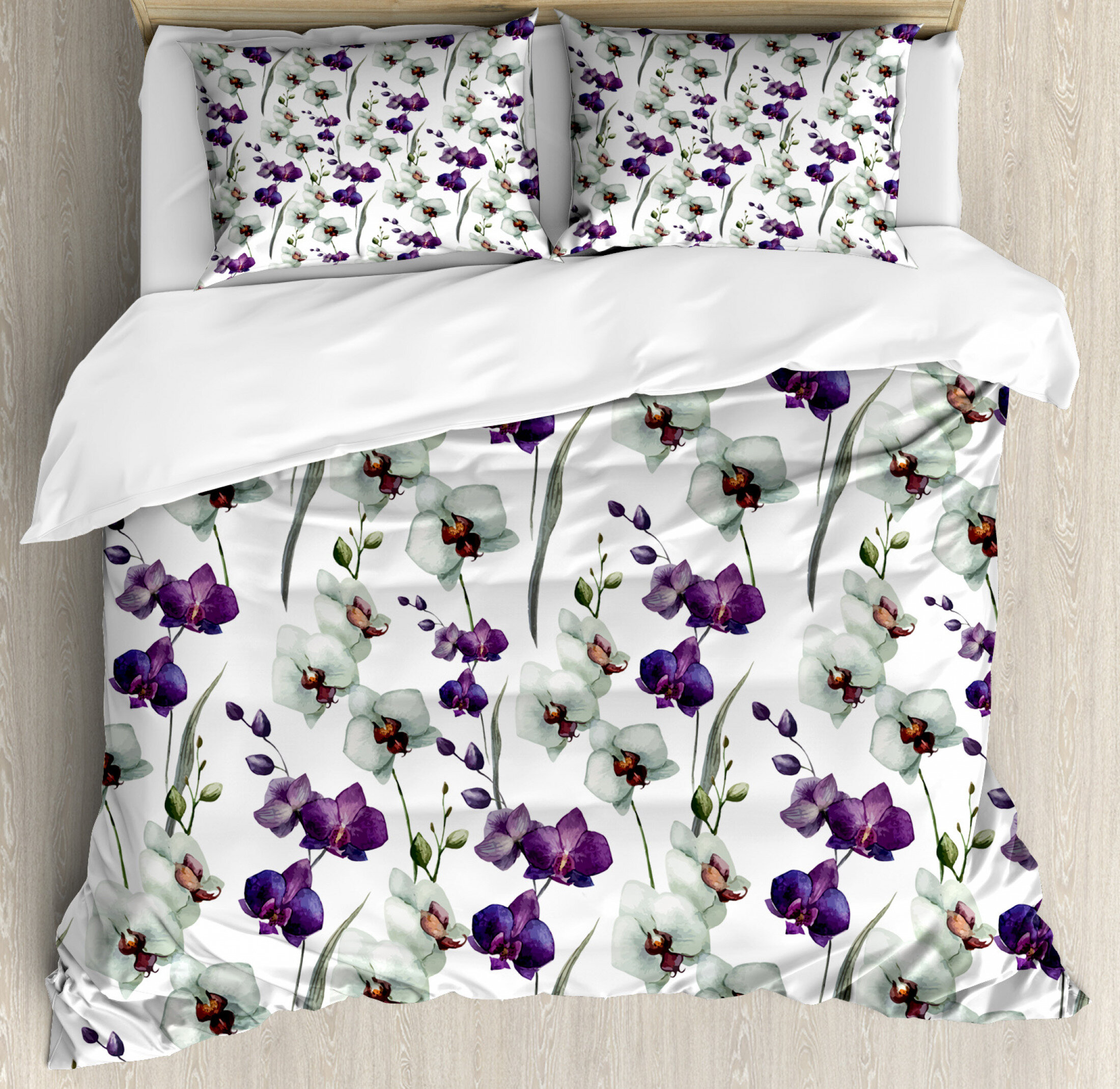 East Urban Home Watercolor Flower Duvet Cover Set Wayfair