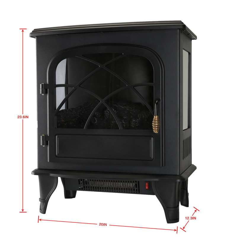 Caesar Hardware International Limited Portable Indoor Home Compact Electric Wood Stove Fireplace Wayfair