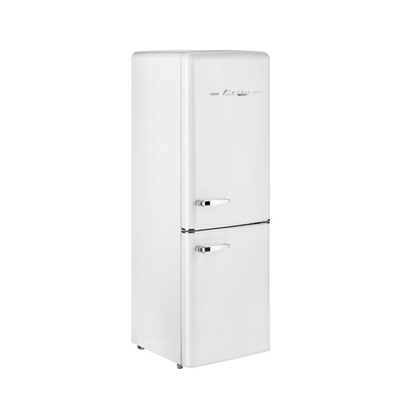 classic retro 22 counter depth bottom freezer energy star 7 cu ft refrigerator