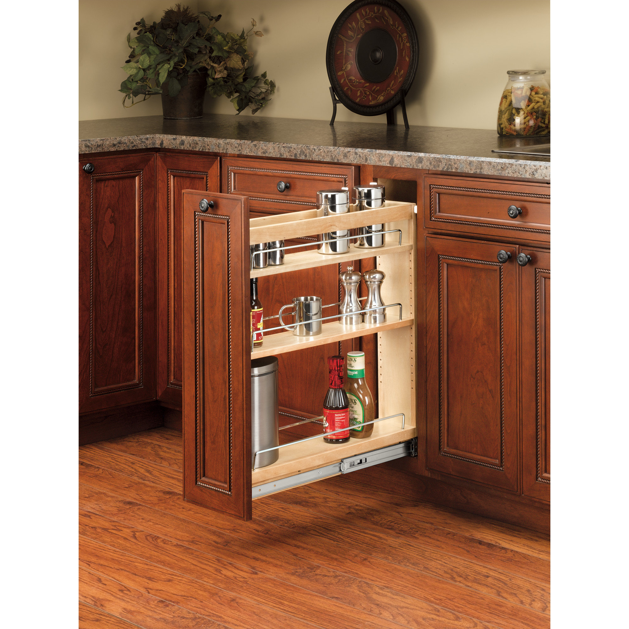 Rev A Shelf Base Cabinet 3 Shelf Pull Out Pantry Wayfair