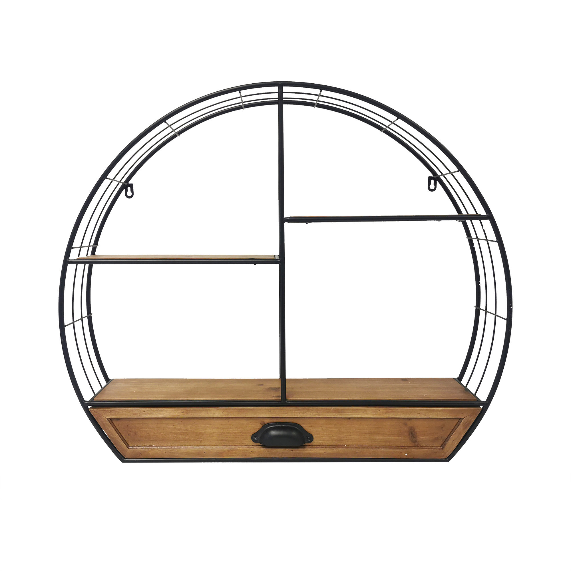 Carina S Collection Spuglio 3 Piece Circle Tiered Shelf With Drawer Wayfair Ca