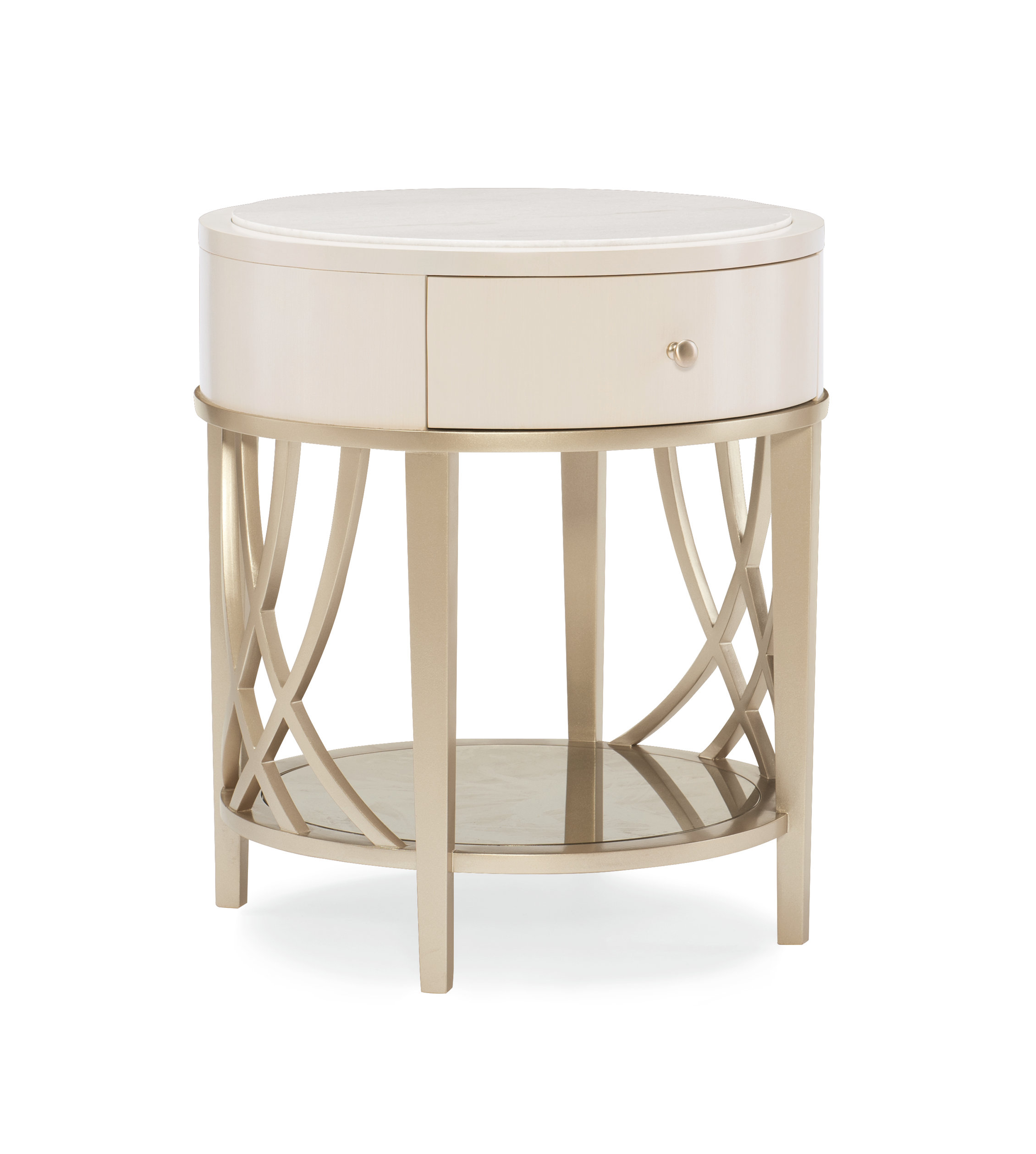 Caracole Compositions Adela End Table With Storage Reviews Wayfair