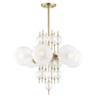 Corbett Lighting Majorette 12 Light Sputnik Modern Linear Chandelier Wayfair