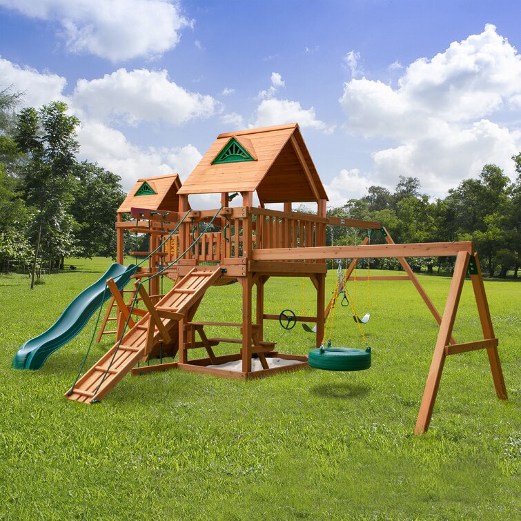 Gorilla Playsets Pioneer Peak Swing Set & Reviews | Wayfair