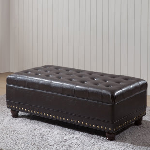 Go to store & view more images NOYA USA Castilian Faux leather Storage Bench