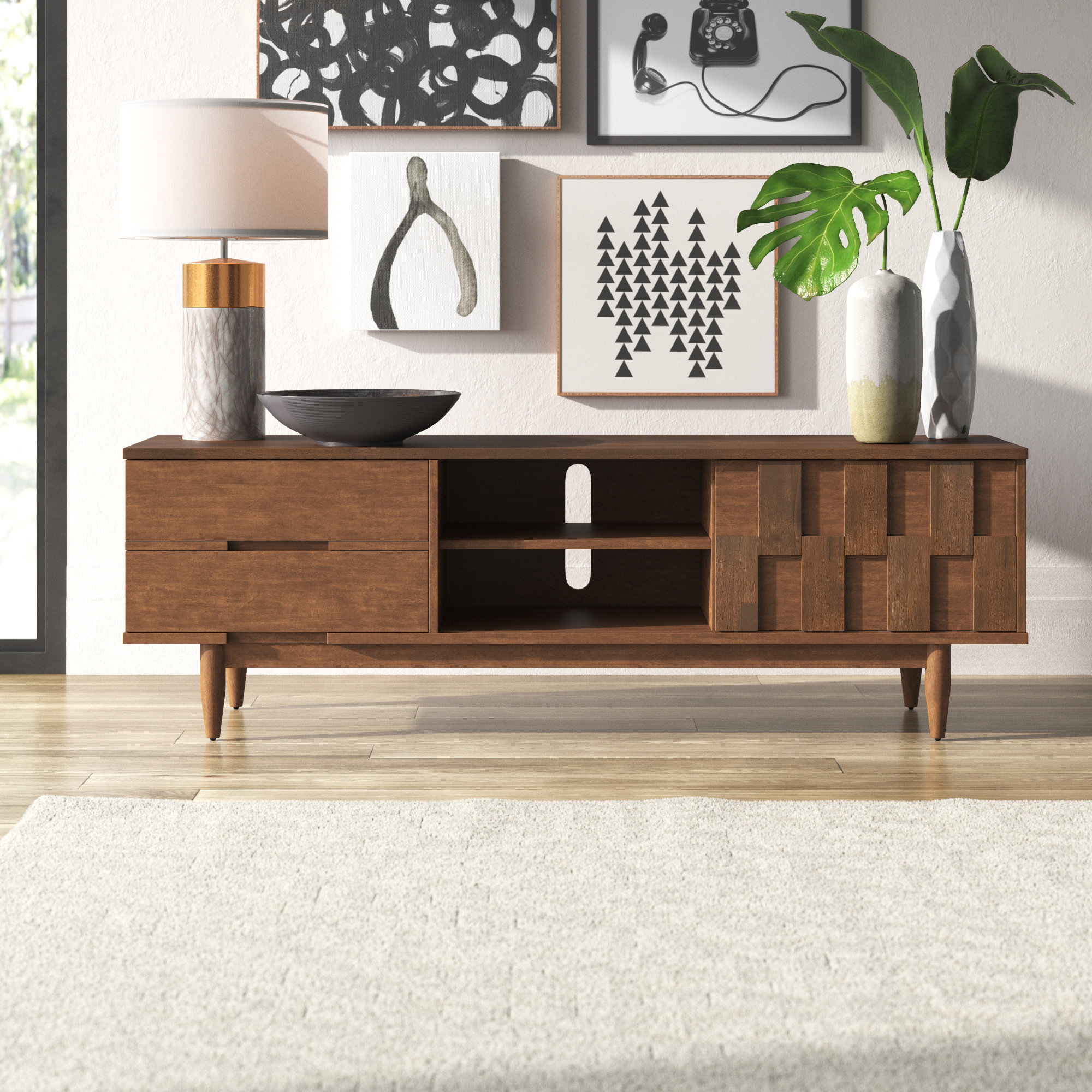 Mercury Row® Petterson TV Stand for TVs up to 78" & Reviews Wayfair