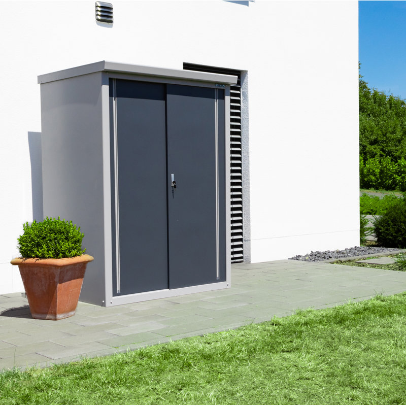 Trimetals Guardian 4 Ft W X 3 Ft D Metal Vertical Tool Shed Wayfair