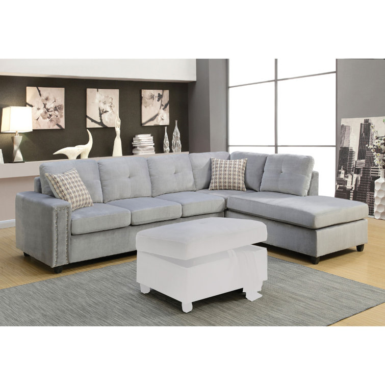 loose pillow back sectional