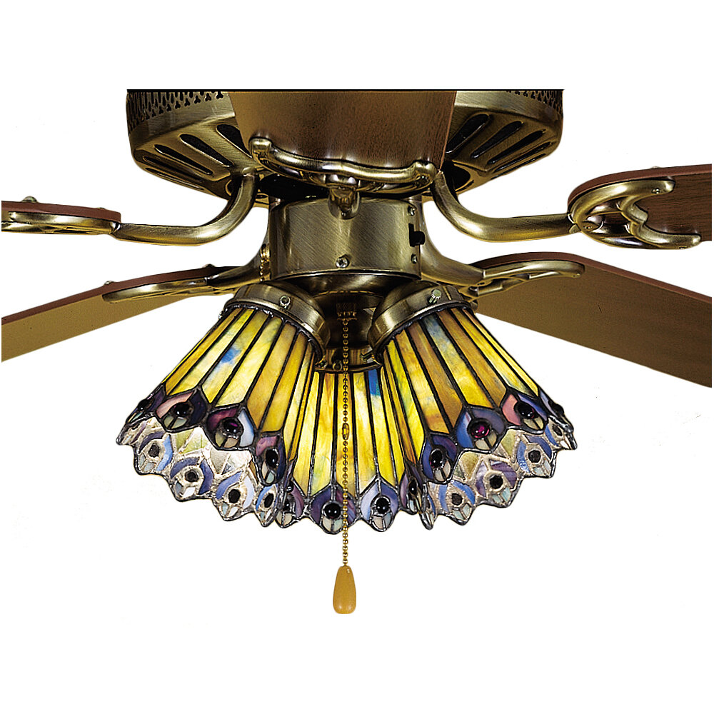 Diane 4 Glass Bowl Ceiling Fan Fitter Shade