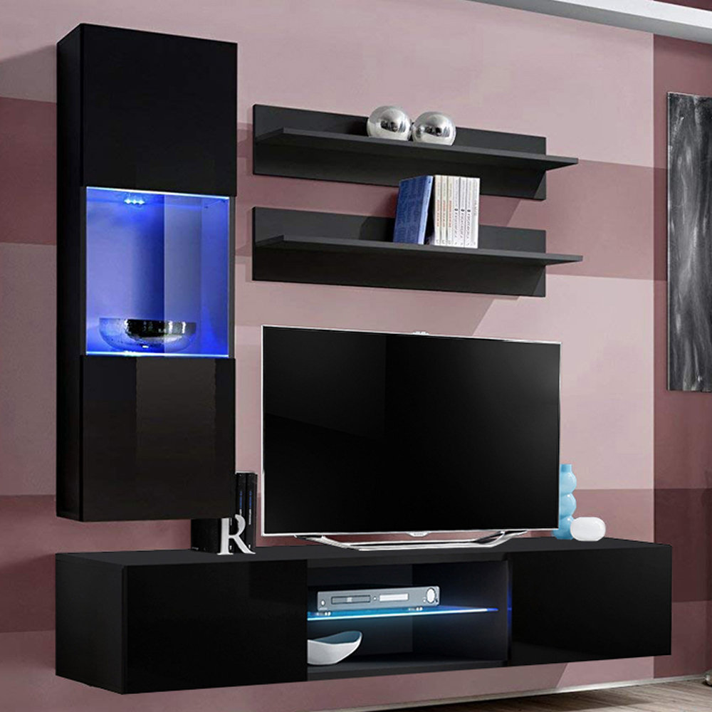 Orren Ellis Levasseur Floating Entertainment Center For Tvs Up To 70 Wayfair