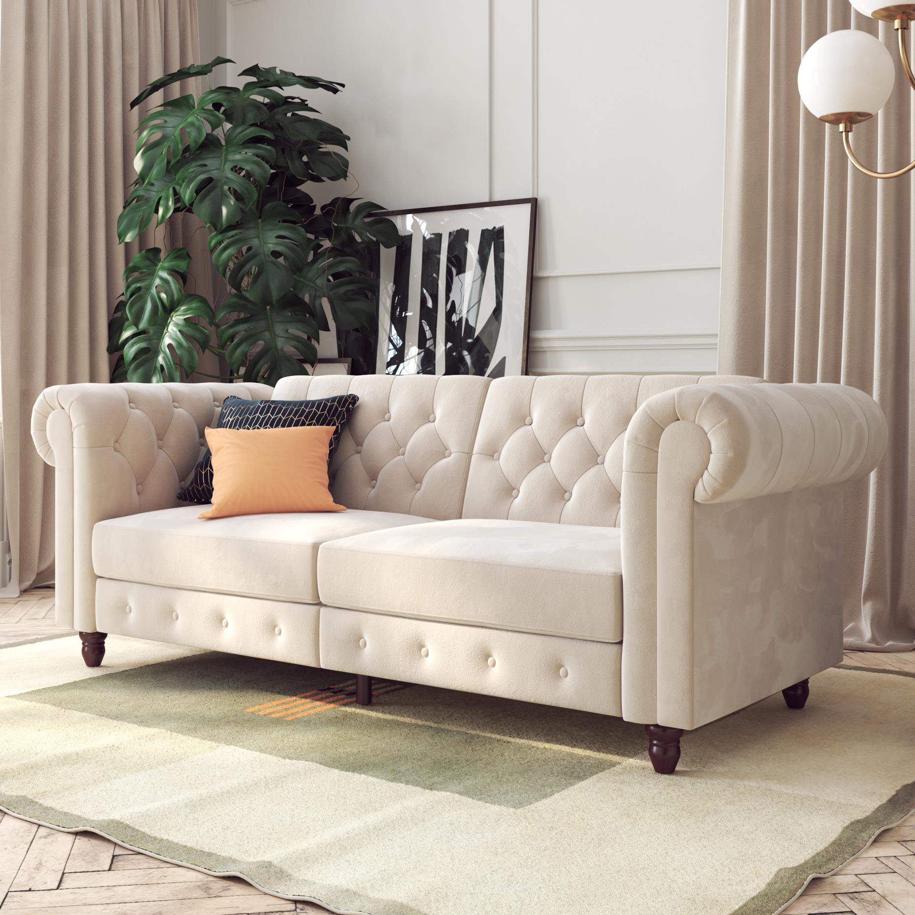 Dallas Velvet 89 5 Rolled Arm Sofa Reviews Joss Main Dallas Velvet 89 5 Rolled Arm Sofa