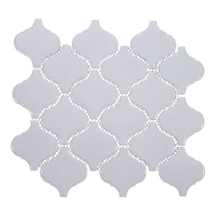 Dove Gray Arabesque Tile Wayfair Arabesque 3 X Porcelain Mosaic Tile In Light Gray