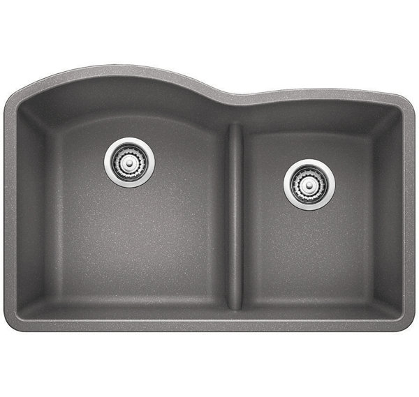 White Undermount Kitchen Sinks blanco diamond 32" x 20.88" low divide undermount kitchen sink White Undermount Kitchen Sinks blanco diamond 32" x 20.88" low divide undermount kitchen sink