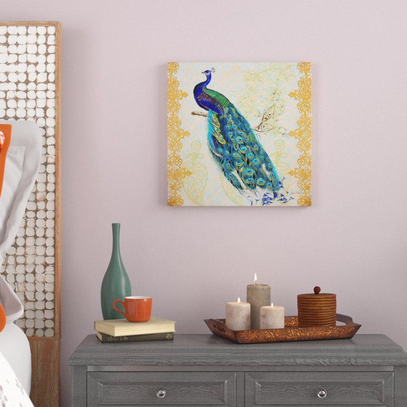 World Menagerie Beautiful Peacock Acrylic Painting Print On