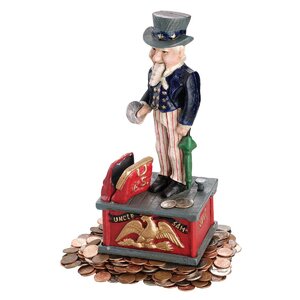 Uncle Sam Mechanical Piggy Bank (Set of 2)