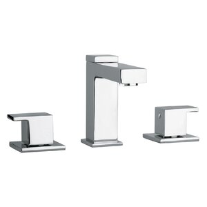 J12 Bath Series Widespread Double Handle Bathroom Faucet with Drain Assembly
