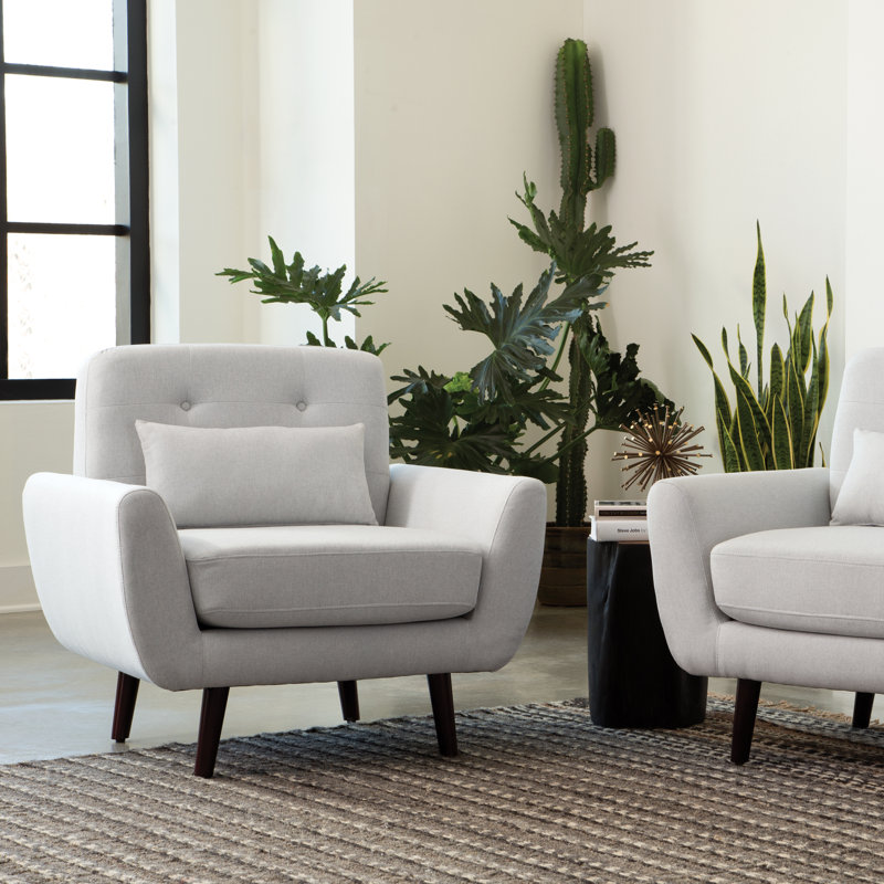 George Oliver Belliveau 35 43 Wide Tufted Revolution Performance Fabrics Armchair Reviews Wayfair