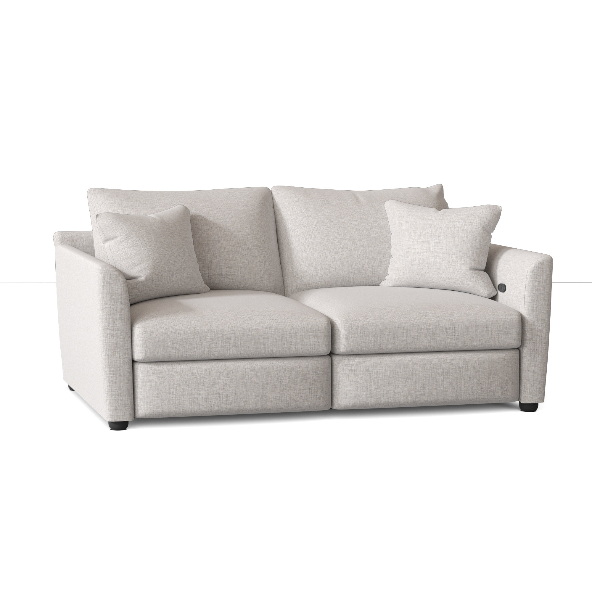 Wayfair Custom Upholstery Georgia Reclining 61 Square Arms Loveseat Reviews Wayfair