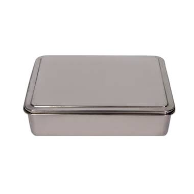 2401 YBM Home Stainless Steel Covered Cake Pan Bakeware with Lid 