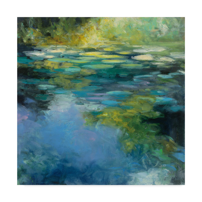 Winston Porter Water Lilies Iii Acrylic Painting Print On Wrapped Canvas Wayfair