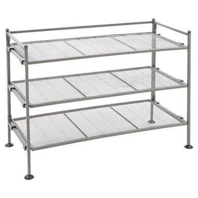 Rebrilliant 3 Tier 9 Pair Shoe Rack