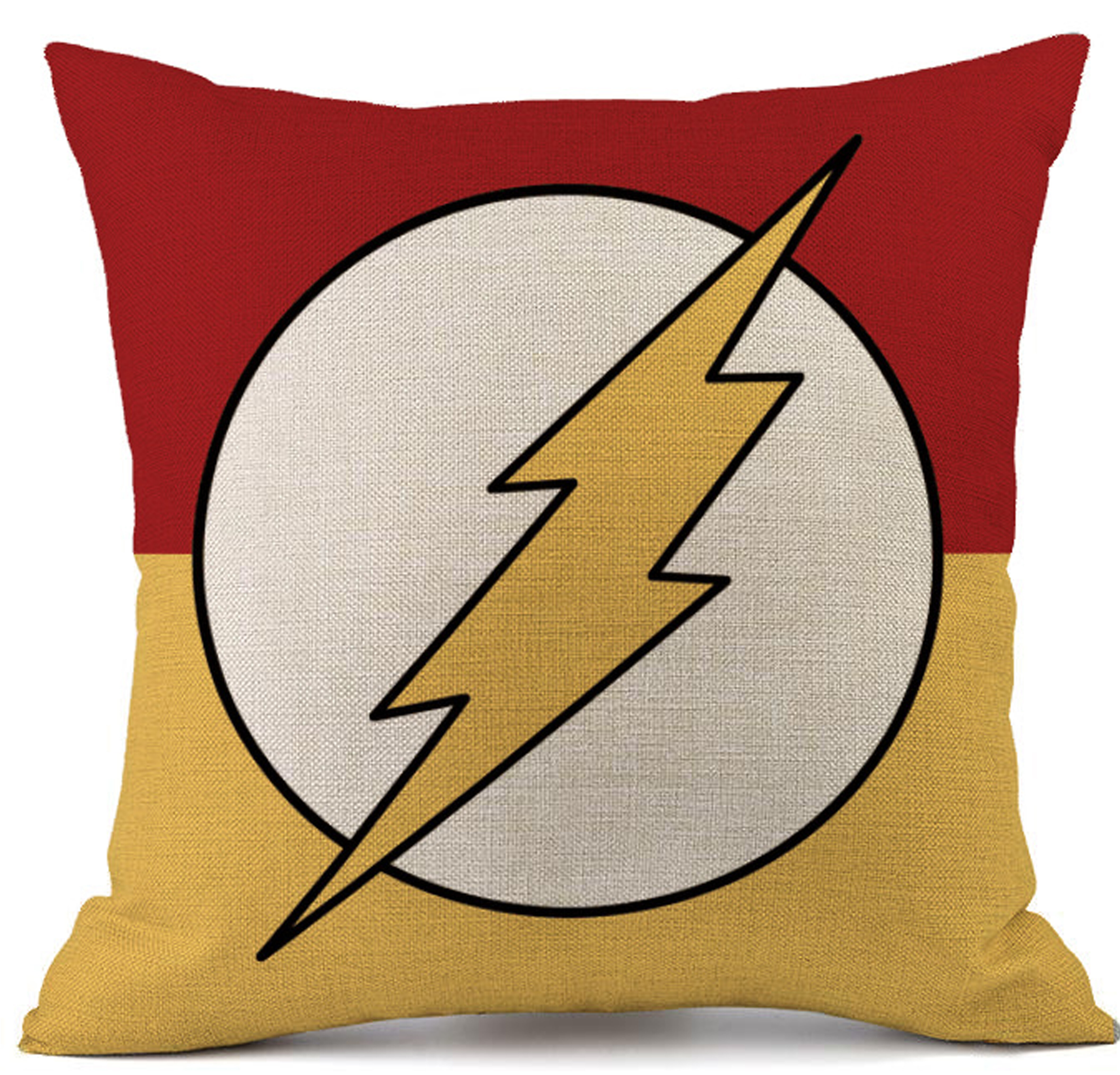 Lillowz Superheroes Flash Cotton Throw Pillow Reviews Wayfair