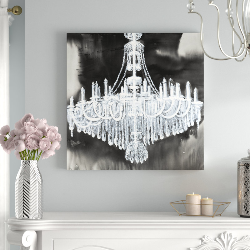 House Of Hampton Glam Chandelier Oil Painting Print On Wrapped