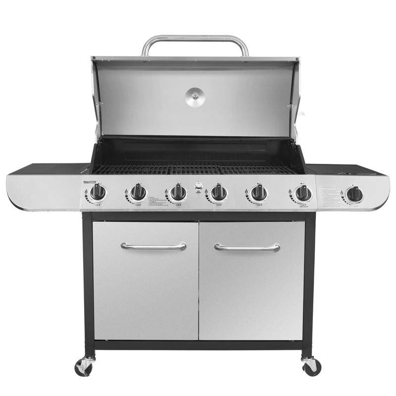 Royal Gourmet Classic 6 Burner Stainless Propane Gas Grill With